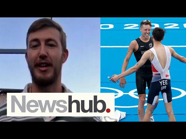 Unexpected way NZ triathlete Hayden Wilde celebrated Tokyo medal win | Newshub