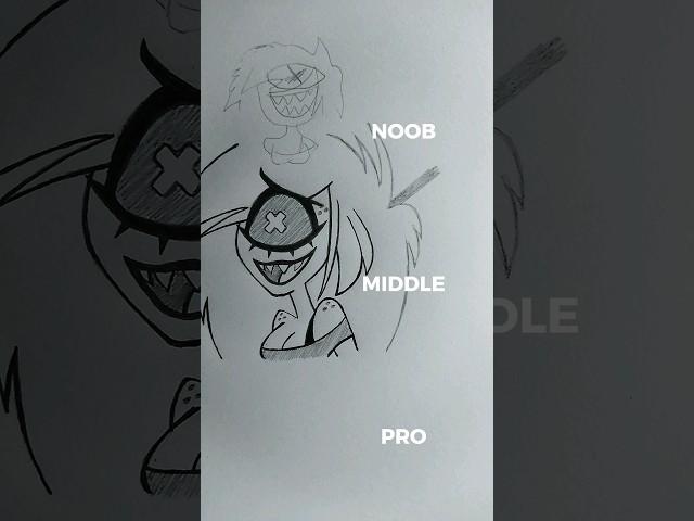 How to draw Cherry Bomb from Hazbin Hotel #shorts #hazbinhotel #art