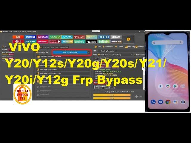 How to Vivo Y21 frp bypass new 2024 unlock tool by Mobile Unlock Fix