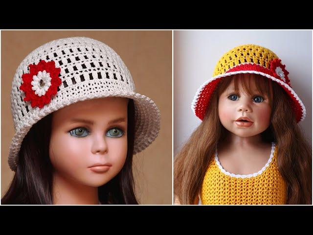 Crochet hat for any size | How to crochet a summer hat