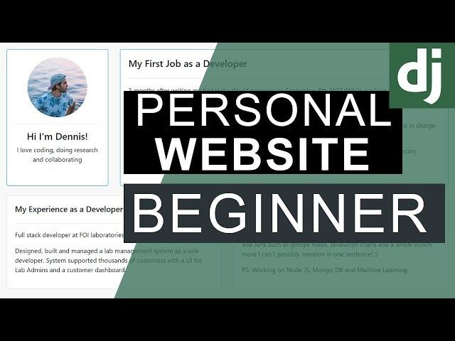 Django Beginner | Portfolio Resume Website