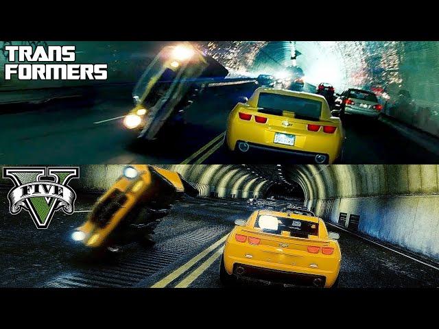 Recreating Transformers Camaro Scene in GTA 5