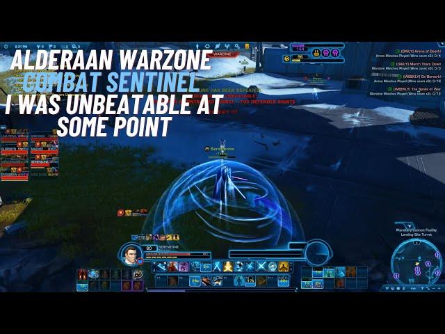 SWTOR PVP Alderaan Warzone Combat Sentinel I was Unbeatable at some point