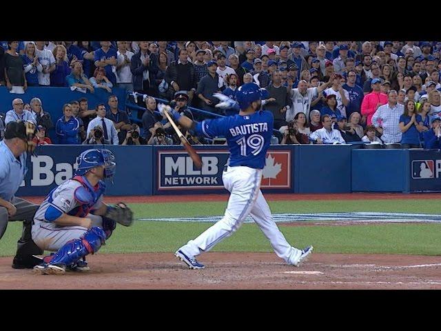 Jose Bautista hammers go-ahead three-run shot in ALDS Game 5, delivers epic bat flip