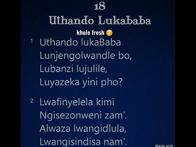 UTHANDO LUKABABA @khulefresh1512