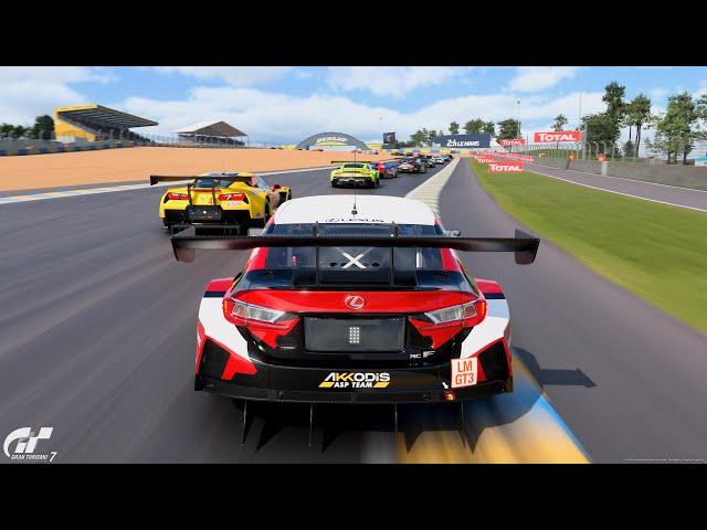 Gran Turismo 7 | Lexus RC F LMGT3 '24 - Circuit de la Sarthe Le Mans "Multiclass" [4KPS5]