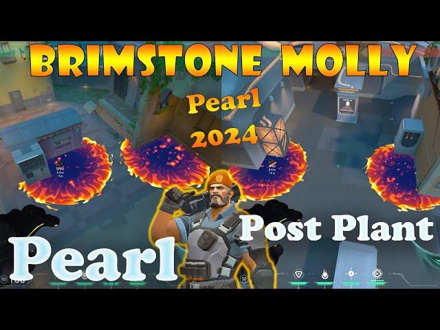 NEW Top 15 Pearl Brimstone Post Plant Lineups | Brimstone Lineups Pearl | Valorant Tips & Tricks