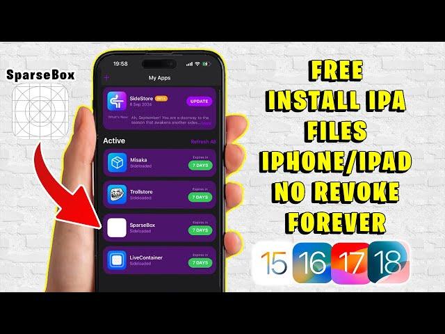 FREE : New Method Install Unlimited IPA Files on iOS No Revoke