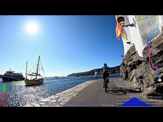 30 minute Indoor Cycling Workout Spain with Telemetry Display 4K Video