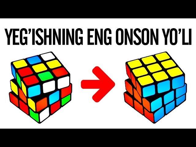 KUBIK RUBIK YEG'ISHNING ENG OSON YO'LI