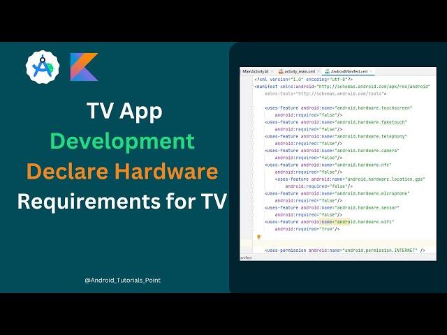 TV App Development in Android Studio || Hardware Requirements for TV