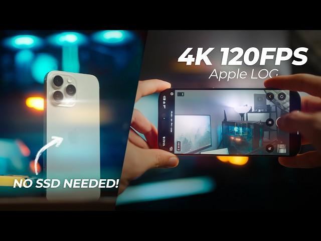 Shoot 4K 120FPS in Apple Log WITHOUT SSD - iPhone 16 Pro Max