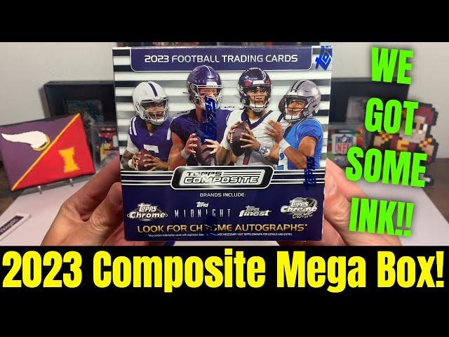 WE GOT SOME INK!! And More Out of This 2023 Topps Composite Football Mega Box!