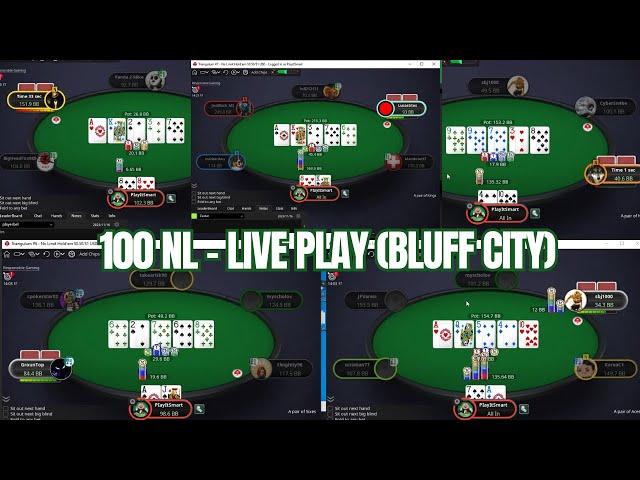 100 NL Live Play (Bluff City)