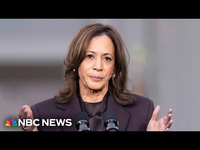 Kamala Harris addresses supporters in concession speech after Trump wins historic presidential race