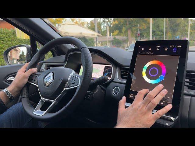 New RENAULT CAPTUR 2025 FACELIFT - DRIVING in the city (Techno, E-TECH HYBRID)