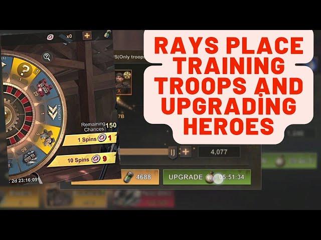 SvS Day 2 and 3 - Shameless 70 Spin İn Rays Place - Training Bunch Of T11 Troops