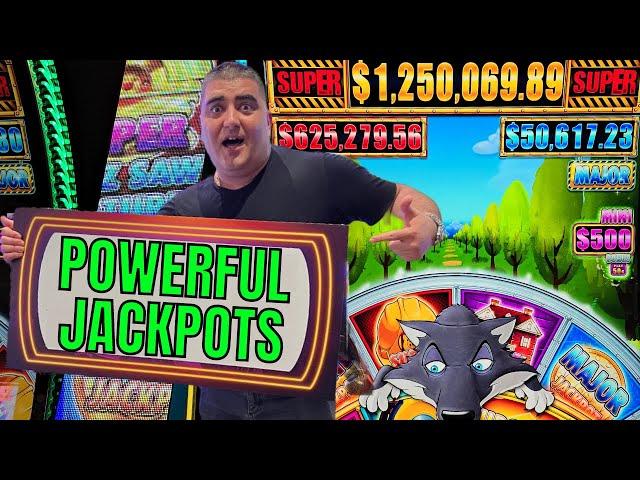 Winning POWERFUL JACKPOTS On Million Dollar Huff N Even More Puff