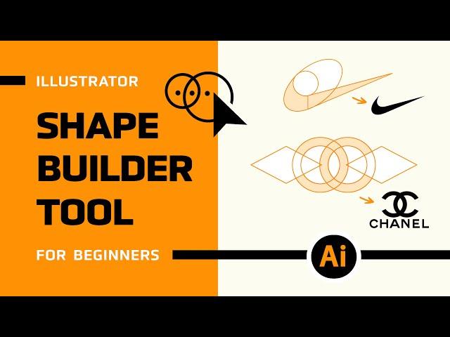 How to use the Shape Builder Tool in Adobe Illustrator for Beginners