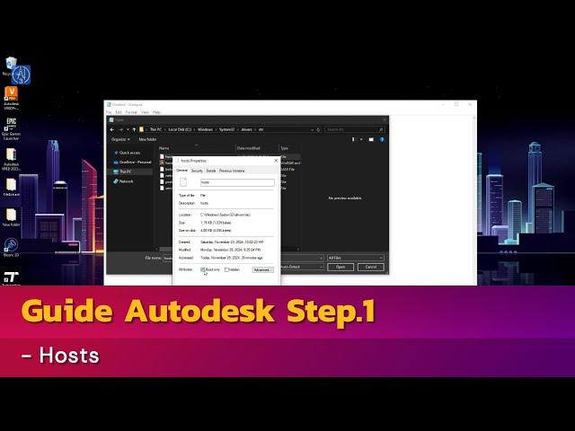 Guide install Autodesk Step. 1 - Hosts