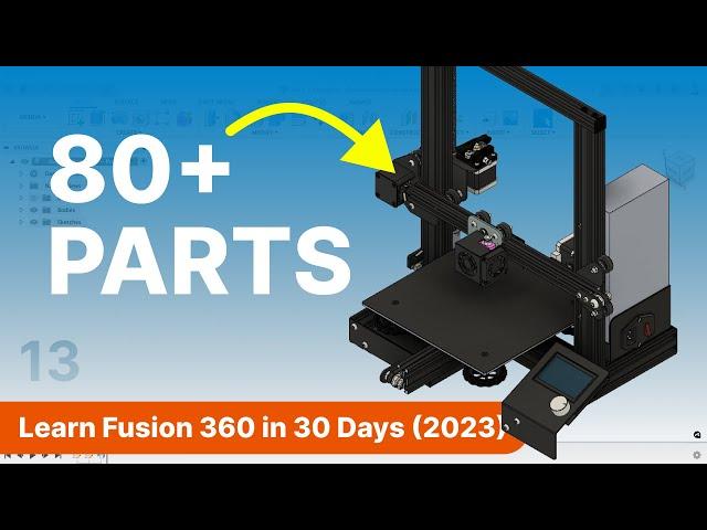 Fusion 360 Components and Assemblies Explained | Day 13 of Learn Fusion 360 in 30 Days