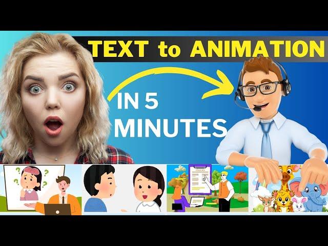 How to Make an Animated Video Using AI | Text to Animation AI