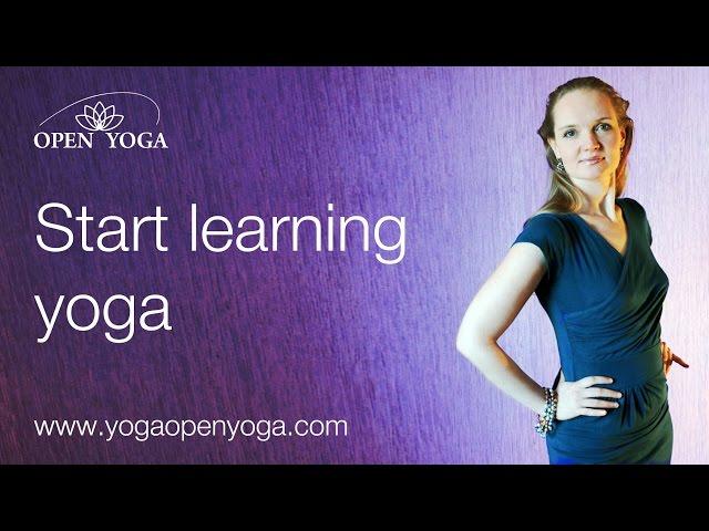 Start learning yoga. FREE ONLINE YOGA COURSES for beginners. Yoga education program.