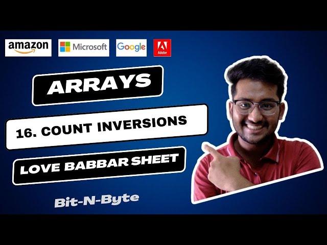 16. Count Inversions | Arrays | Love Babbar 450 DSA | Very Easy Solution | GFG Accepted