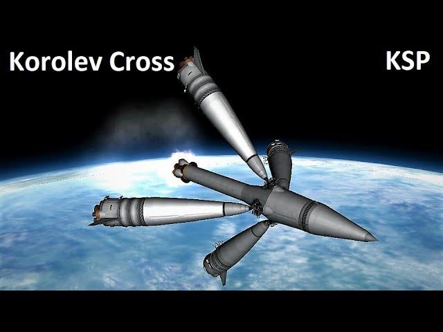 KSP - Korolev Cross - Soyuz Booster Separation