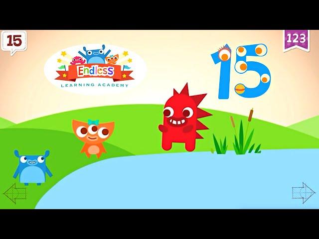 Endless Numbers 15 | Learn Number Fifteen | Fun Learning for Kids