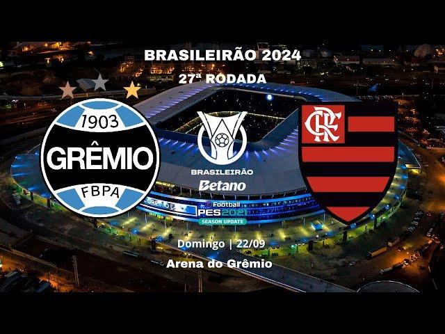 GRÊMIO x FLAMENGO | BRASILEIRÃO 2024 | 27ª RODADA | Gameplay PES2021