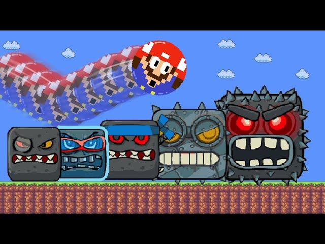 Super Mario & Numberblocks Marble Race | If Red ball 4 was in Mario World | Game Animation