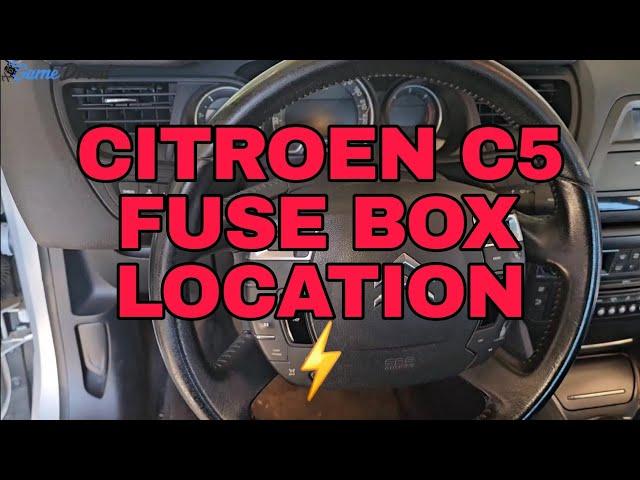 Citroen C5 2009 Fuse Box Location ‍