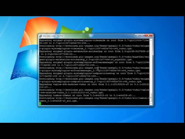 How to update OpenPLi image using telnet