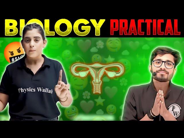 Biology practical  Samridhi mam got Angry  #pwfoundation #samridhimam #ritiksirpw