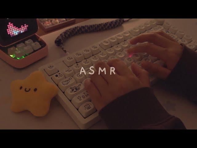 [Cozy ASMR] 2h typing on 5 different keyboards ️