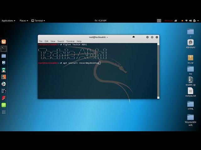 How to   Record Screen in Kali Linux With Sound Very Easy way