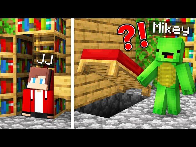 JJ Built Secret Bases Inside Mikey's House in Minecraft (Maizen)