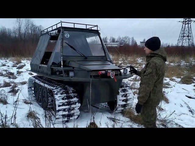 Гусеничный вездеход Хома Трофи МАХ,с мотором Лончин 25л.с