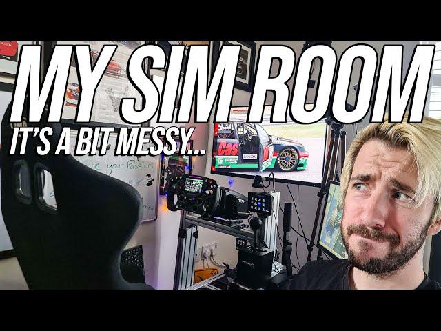 Welcome To My Dedicated Sim Racing Room! (It's a mess lol)