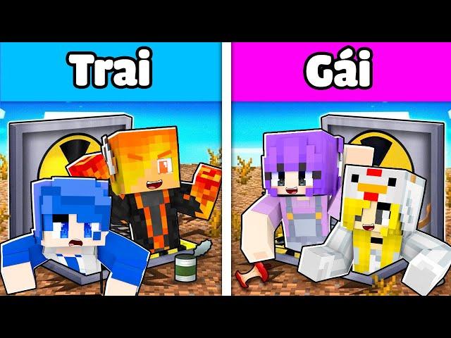 Hầm Trú Ẩn CON TRAI VS CON GÁI