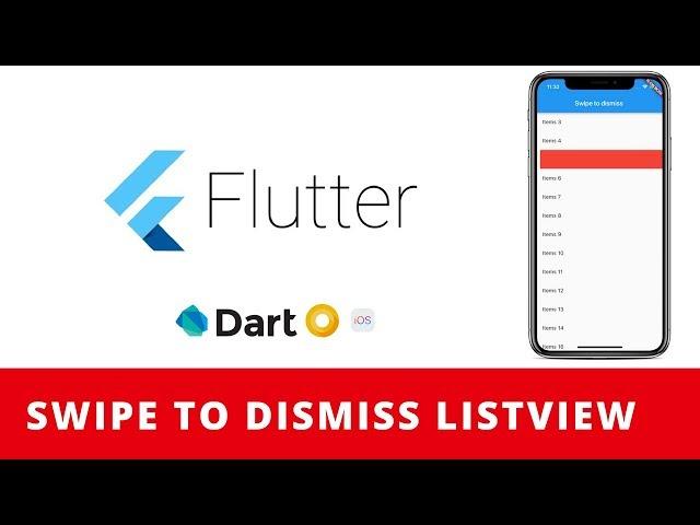 Flutter: Swipe to dismiss/delete ListView Tutorial