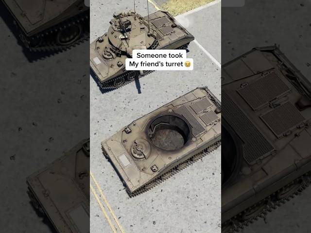 Stolen tank's turret 