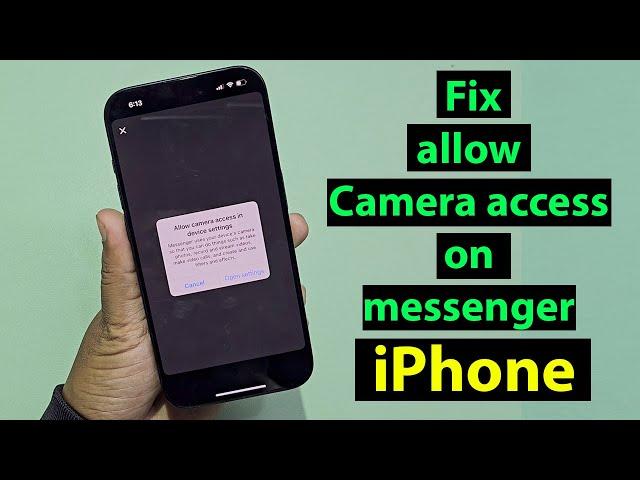 How to allow messenger to access camera and microphone on iphone