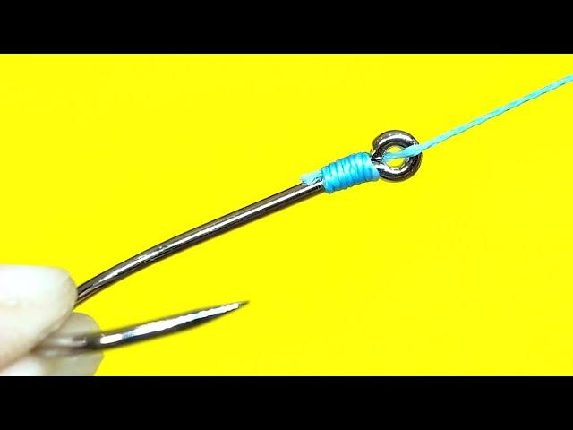 The fastest and most durable fishing knot. How to simply tie a hook to a fishing line