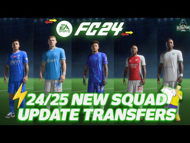 24/25 Deadline Transfer Squad Update For FC 24 V2 ( New Transfers, Managers Uefa Groupings)