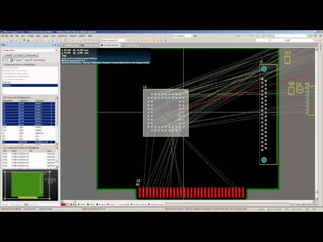 Altium Designer. Размещение компонентов на плате.