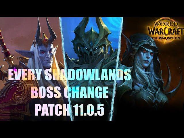 ALL Mythic Shadowlands Raid Boss Changes Explained | Patch 11.0.5 | #worldofwarcraft #wow