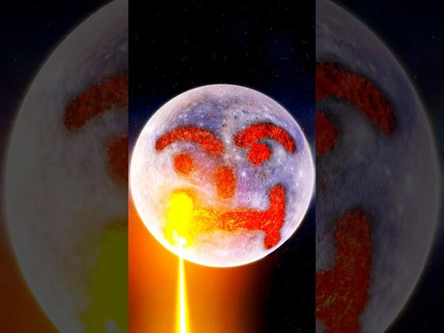 Scary  mercury planet  #moon #space #mercury #earth #shorts