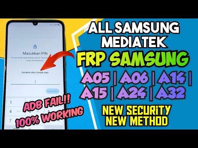 All Samsung A05s/A14/A15/A24/A32 | FRP Bypass | Google Account Unlock | ADB Fail